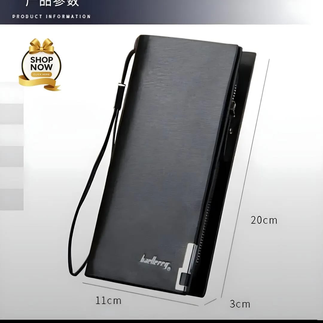 Premium Leather Clutch Wallet for Men & Women – Slim, Elegant & Multi-Compartment Organizer
