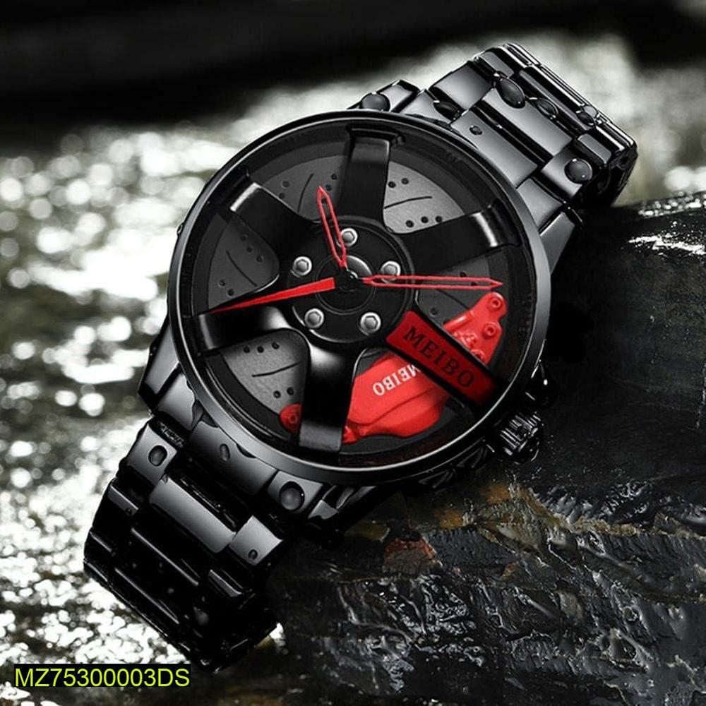 Rotating Watch Glitchy Screen Capture with Abstract UI Overlays