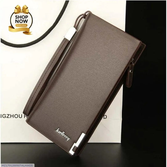 Premium Leather Clutch Wallet for Men &amp; Women – Slim, Elegant &amp; Multi-Compartment Organizer