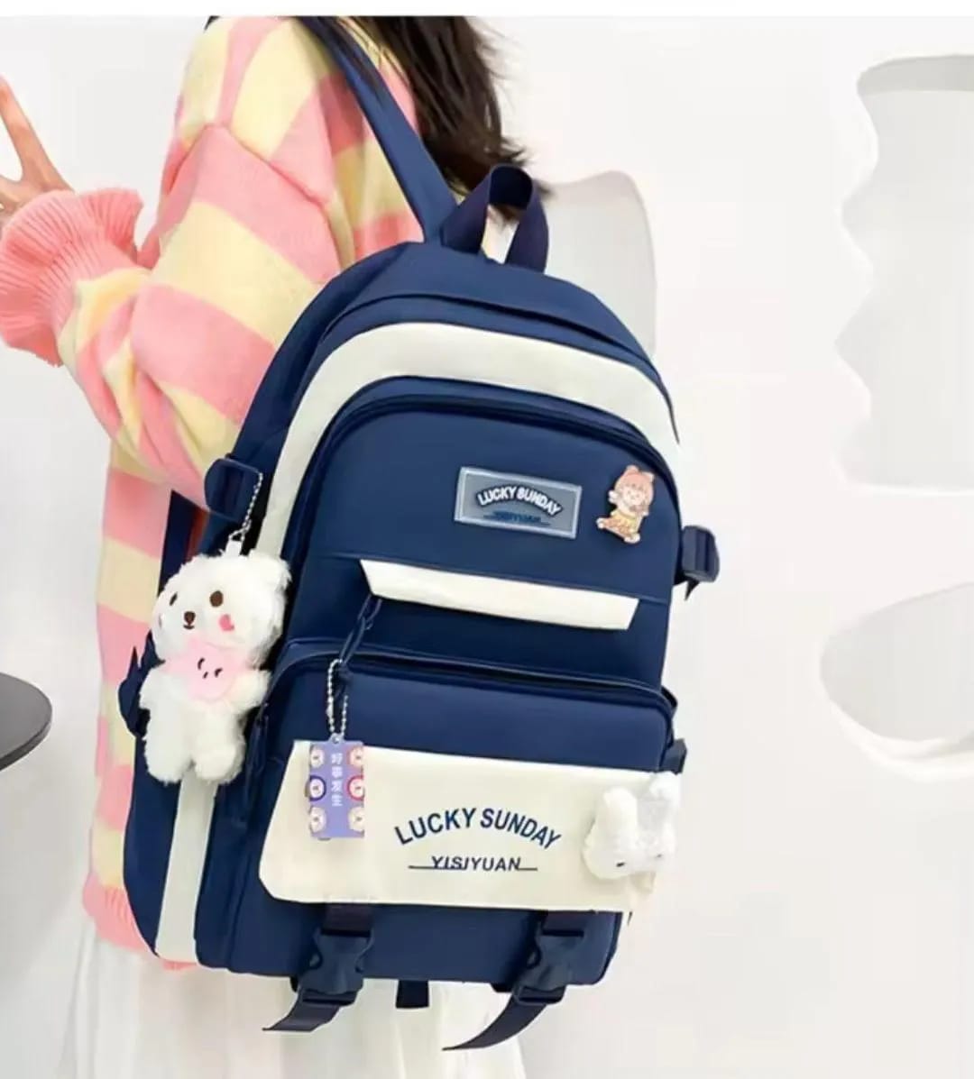 Cute Pastel Pink Aesthetic Backpack – Kawaii School &amp; Travel Bag