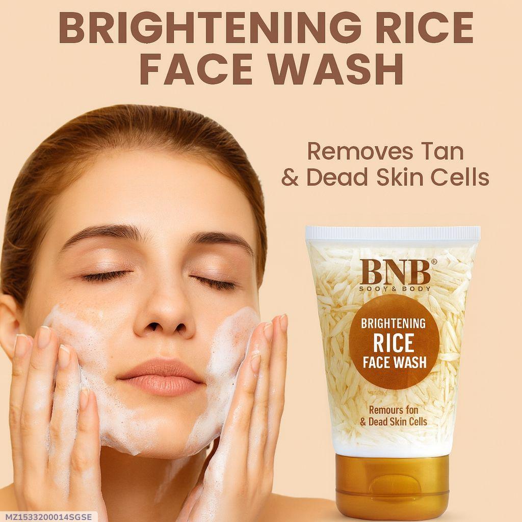BNB Brightening Rice Face Wash – Organic Skin Cleanser