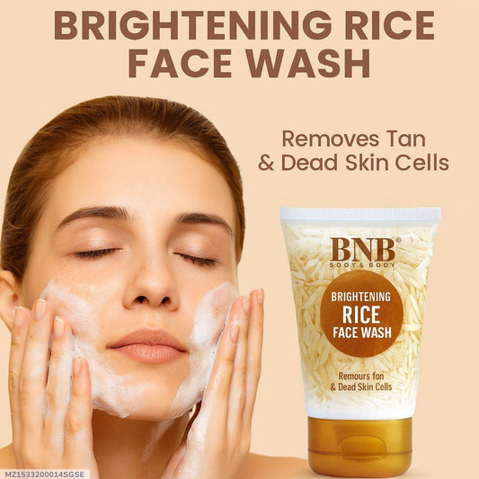 BNB Brightening Rice Face Wash – Organic Skin Cleanser