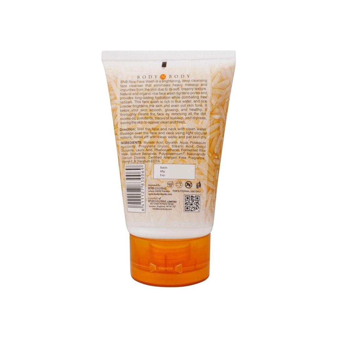 BNB Brightening Rice Face Wash – Organic Skin Cleanser