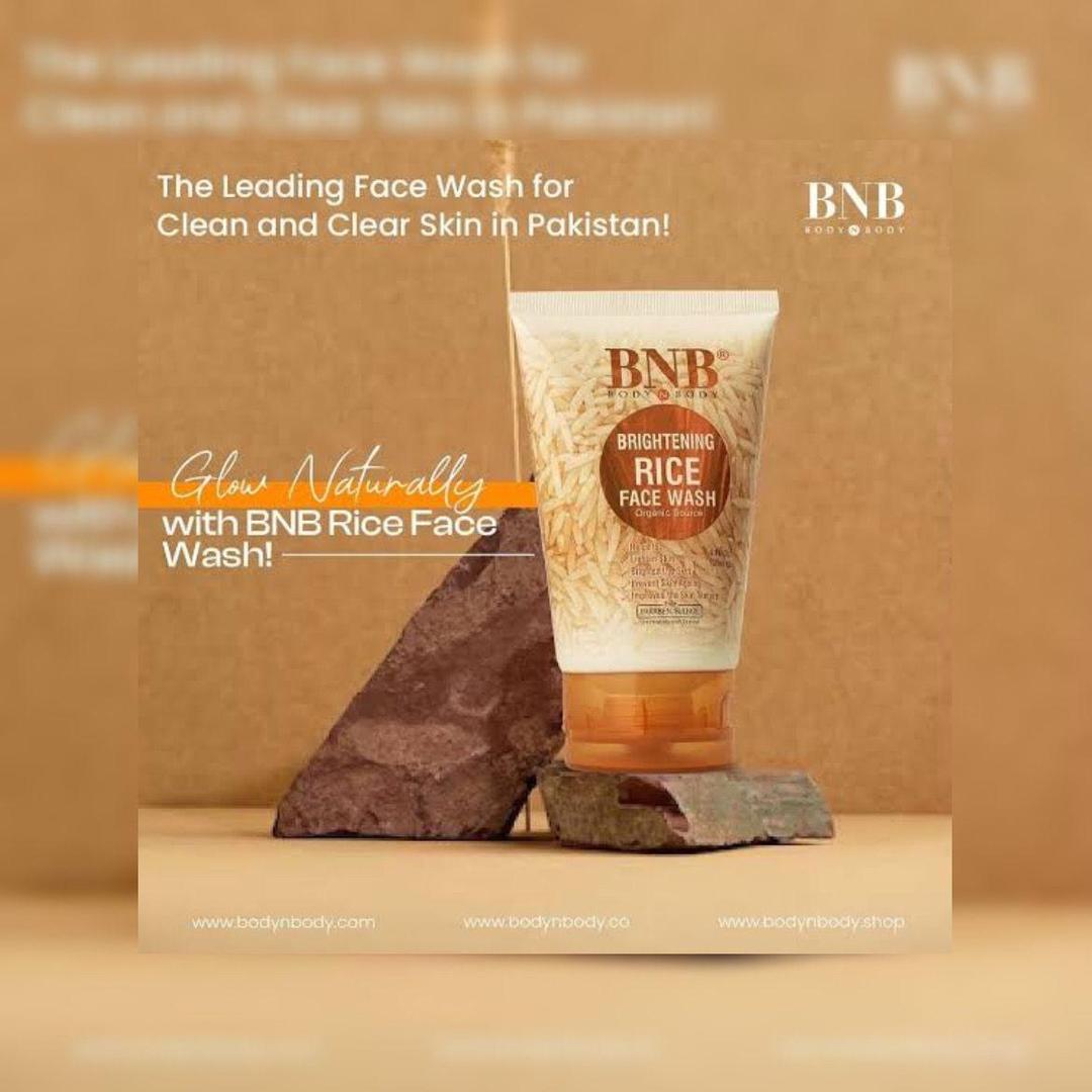BNB Brightening Rice Face Wash – Organic Skin Cleanser