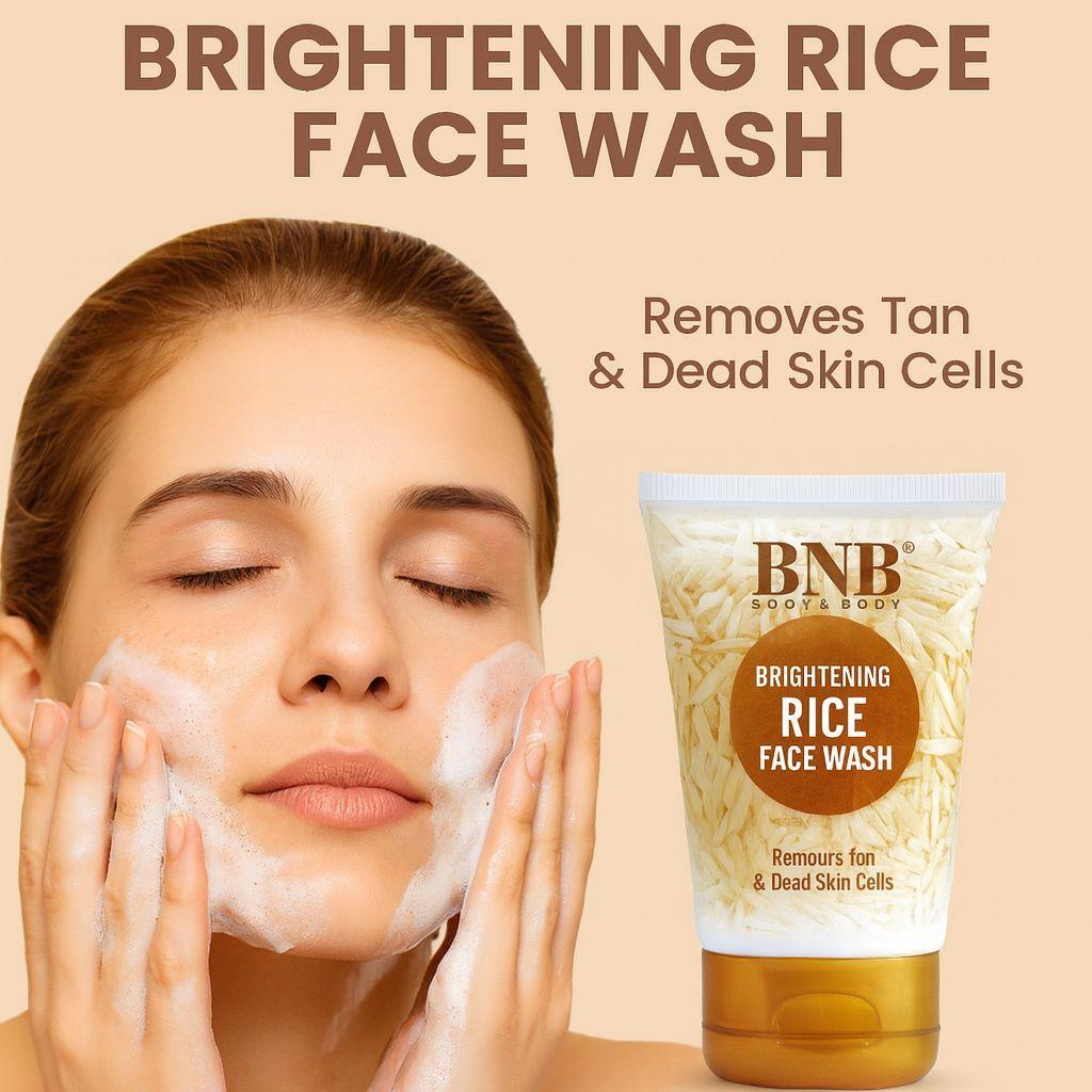 BNB Brightening Rice Face Wash – Organic Skin Cleanser